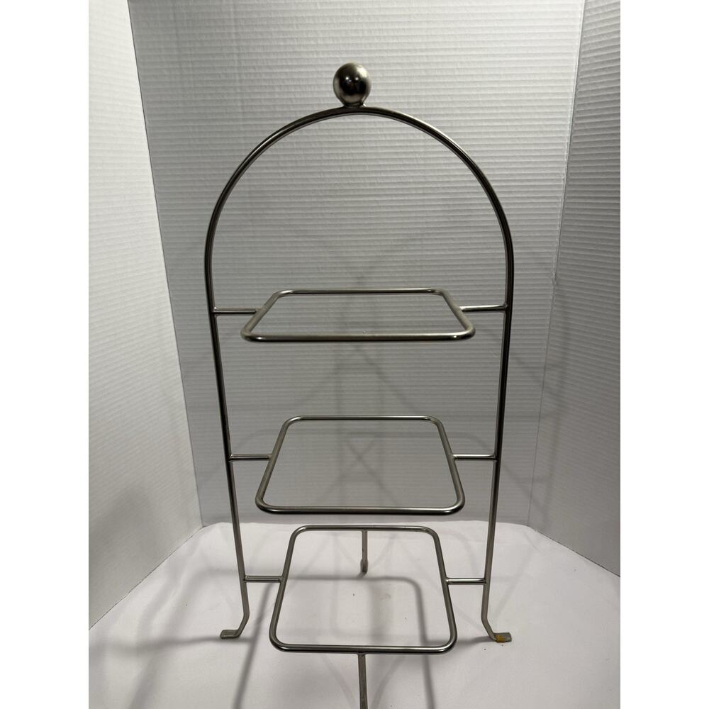 Serving Stand for Bowls and Plates 3-Tier Square - 11" L x 7" W x 23" H